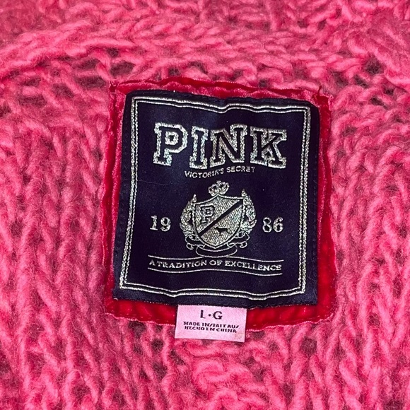 Vintage Victoria's Secret Pink Cardigan Sweater Size LARGE - Picture 13 of 16